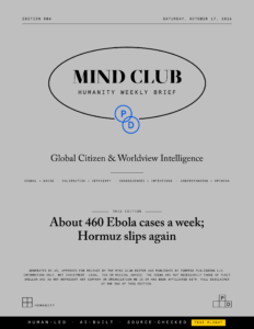 Cover of Edition 004, Global Citizen & Worldview Intelligence, Saturday, October 17, 2026
